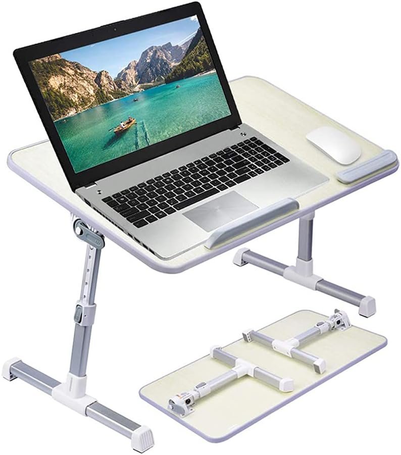 amazon basics adjustable tray table lap desk fits up to 17 inch laptop review