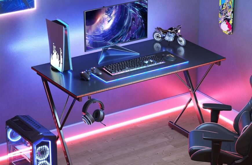 CubiCubi Gaming Desk 32 Inch PC Computer Desk Review