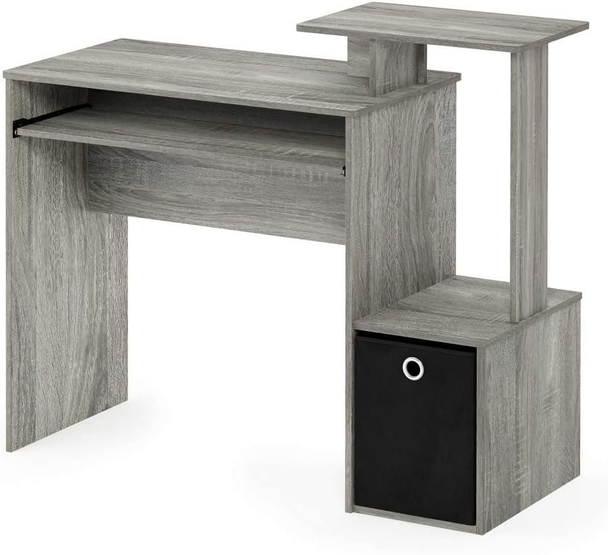 Furinno Econ Multipurpose Home Office Computer Writing Desk, French Oak Grey