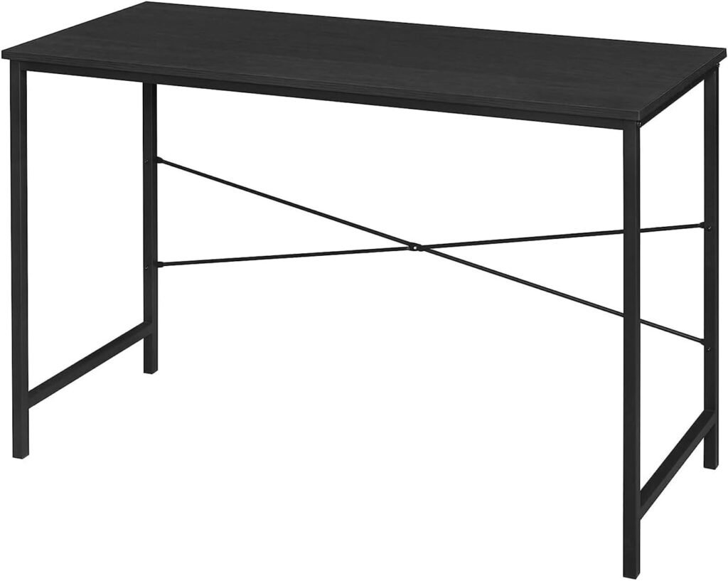 Home Office Desks Study Computer Desk 43 inch Home Office Writing Small Desk, Modern Simple Style Office Desk(Black)