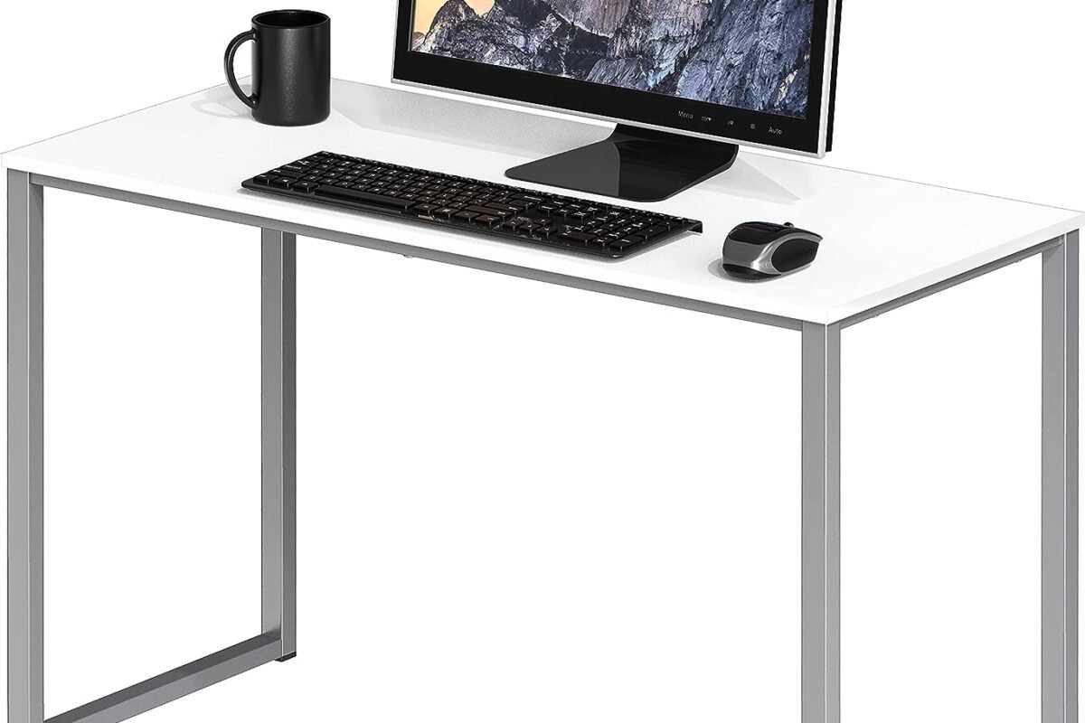 SHW Home Office 32-Inch Computer Desk White…