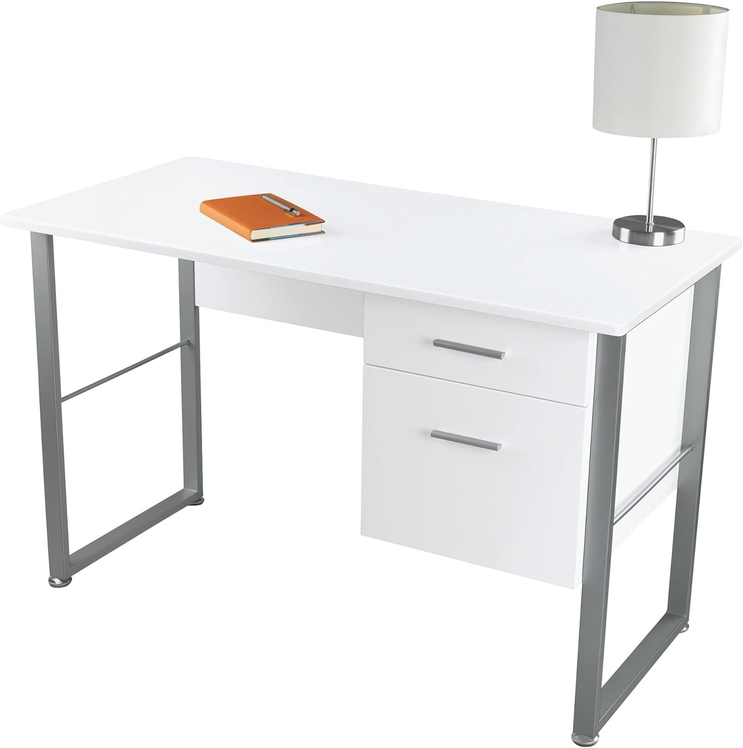 Realspace® Halton 48W Computer Desk, White