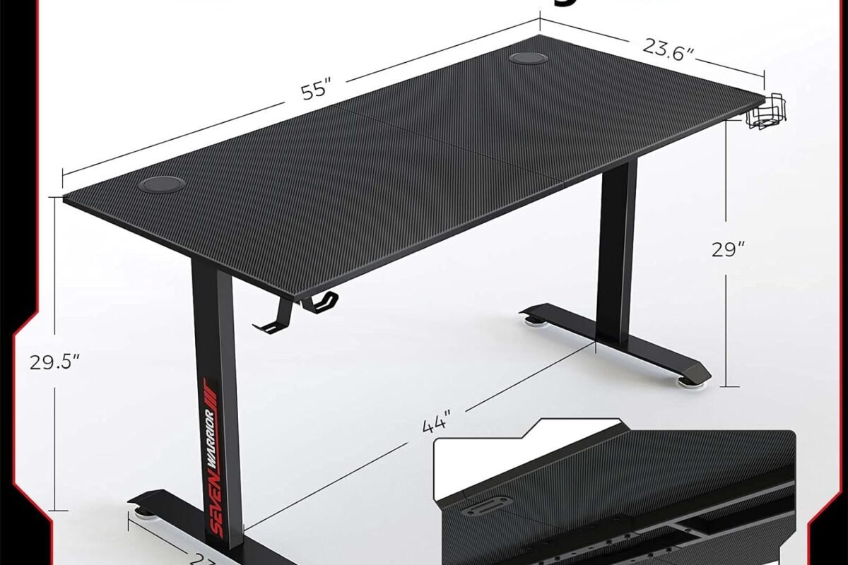 SEVEN WARRIOR Gaming Desk 55 INCH Review