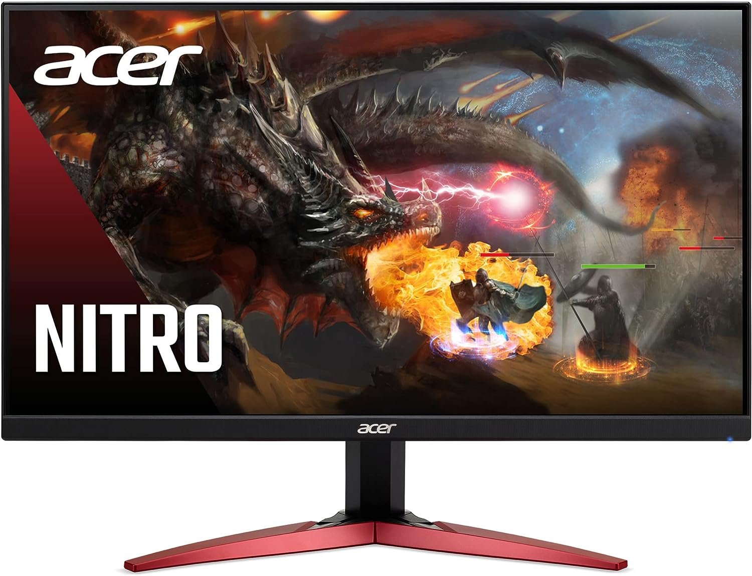 Acer KB272 EBI 27 IPS Full HD (1920 x 1080) Zero-Frame Gaming Office Monitor | AMD FreeSync Technology | Up to 100Hz Refresh | 1ms (VRB) | Low Blue Light | Tilt | HDMI  VGA Ports,Black