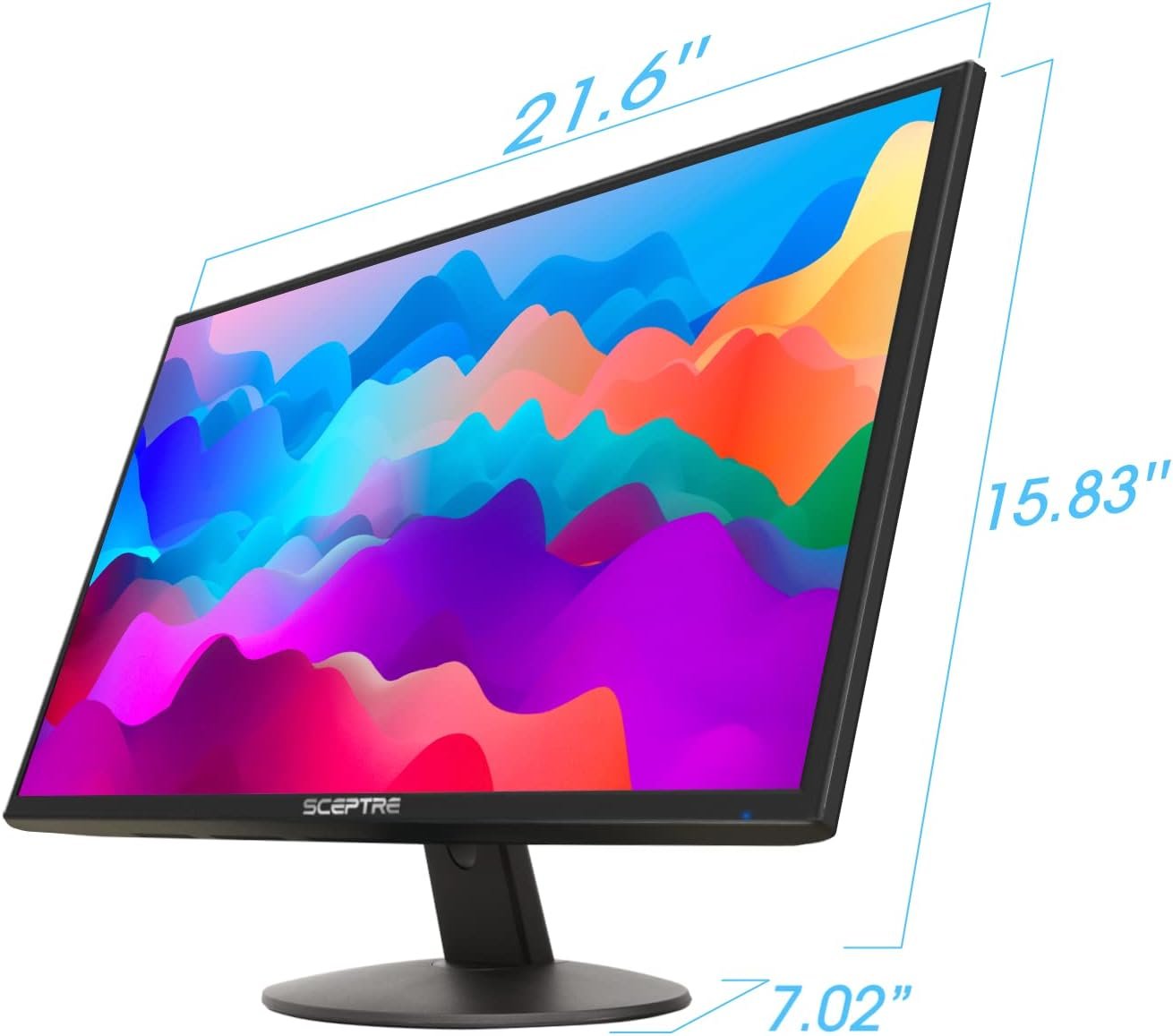 Sceptre Curved 27 FHD 1080p 75Hz LED Monitor HDMI VGA Build-In Speakers, EDGE-LESS Metal Black 2019 (C275W-1920RN)