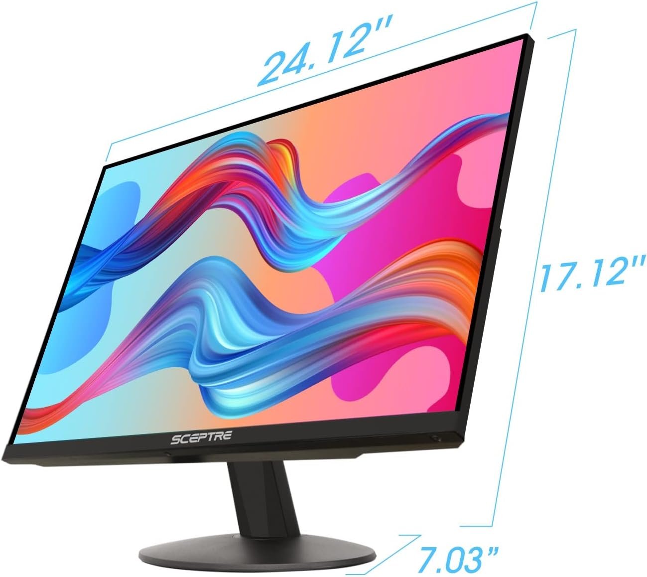 Sceptre IPS 27-Inch Business Computer Monitor 1080p 75Hz with HDMI VGA Build-in Speakers, Machine Black 2020 (E275W-FPT), 27 IPS 75Hz