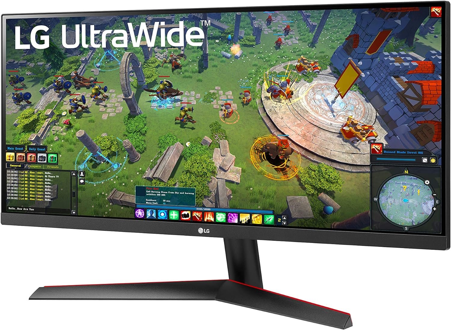 LG 29WP60G-B UltraWide Monitor 29 21:9 FHD (2560 x 1080) IPS Display, sRGB 99% Color Gamut, HDR 10, USB Type-C Connectivity, 3-Side Virtually Borderless Display - Black