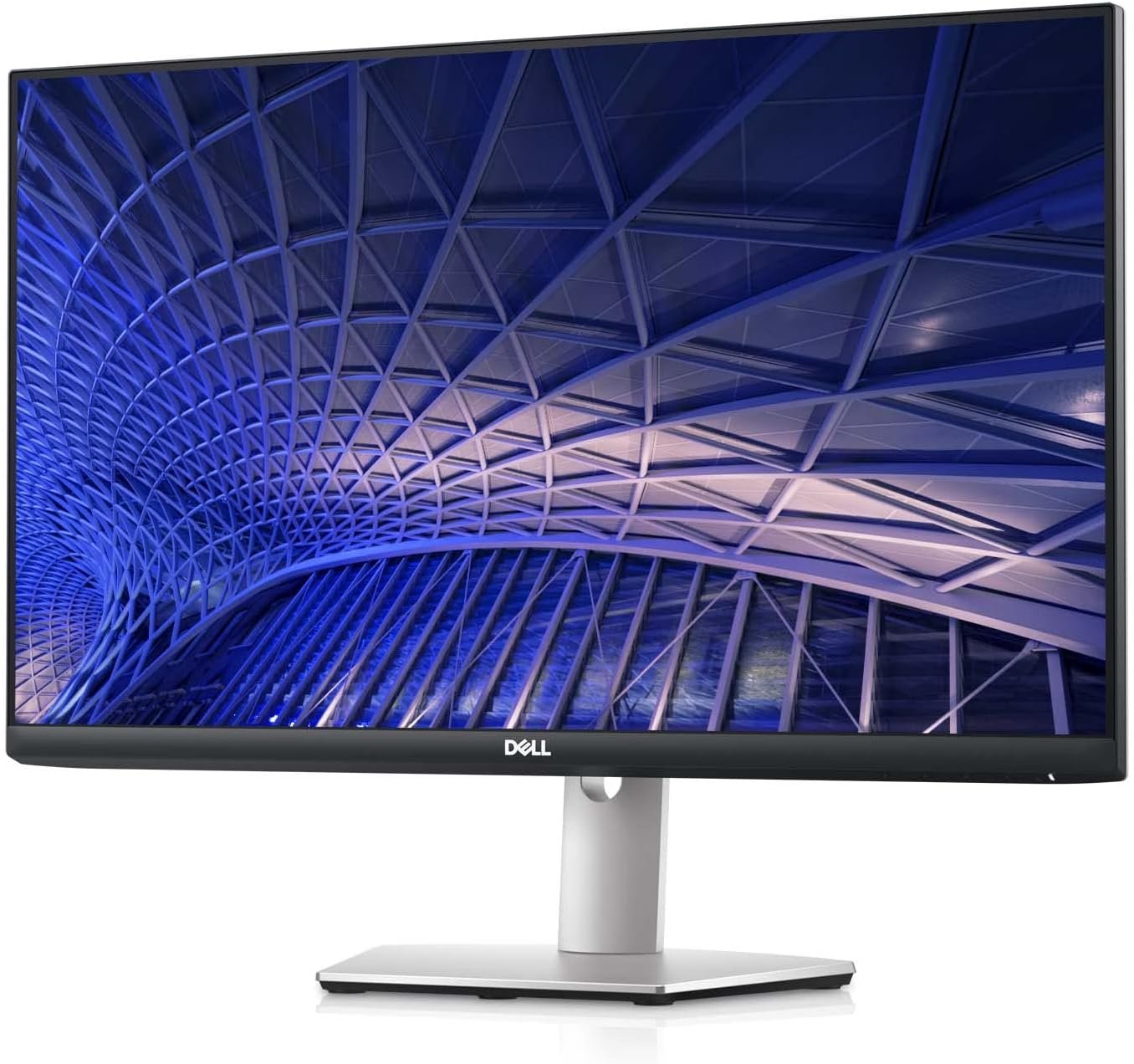 Dell S2721H 27-inch Full HD 1920 x 1080p, 75Hz IPS LED LCD Thin Bezel Adjustable Gaming Monitor, 4ms Grey-to-Grey Response Time, Built-in Dual Speakers, HDMI ports, AMD FreeSync, Platinum Silver