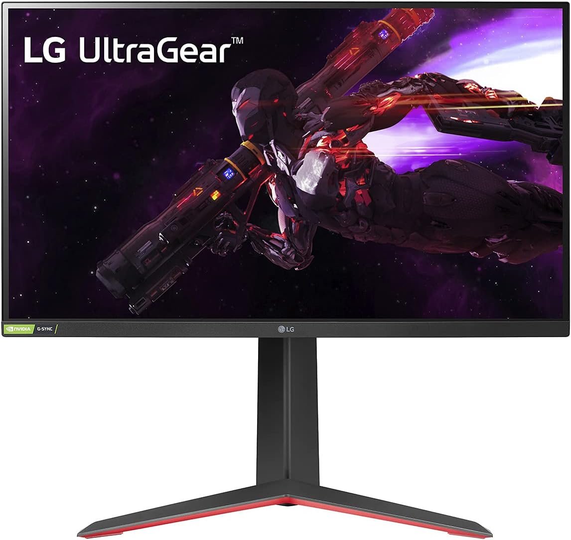 LG 27GP850-B Ultragear Gaming Monitor 27” QHD (2560 x 1440) Nano IPS Display, 1ms Response Tim, 165Hz Refresh Rate, NVIDIA G-SYNC Compatible, AMD FreeSync Premium, Tilt/Height/Pivot Adjustable Stand