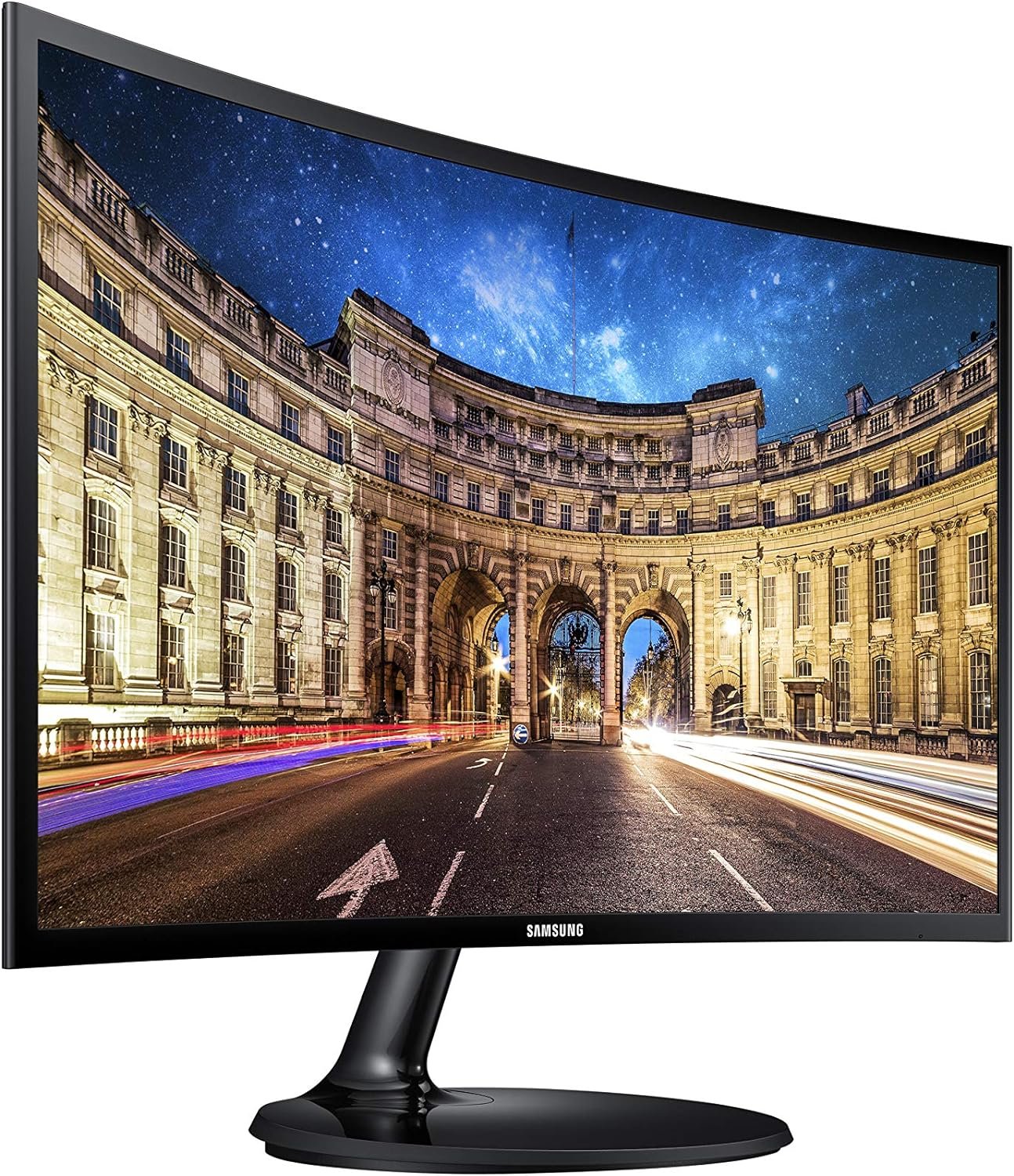 SAMSUNG LC24F390FHNXZA 24-inch Curved LED FHD 1080p Gaming Monitor (Super Slim Design), 60Hz Refresh Rate w/AMD FreeSync Game Mode