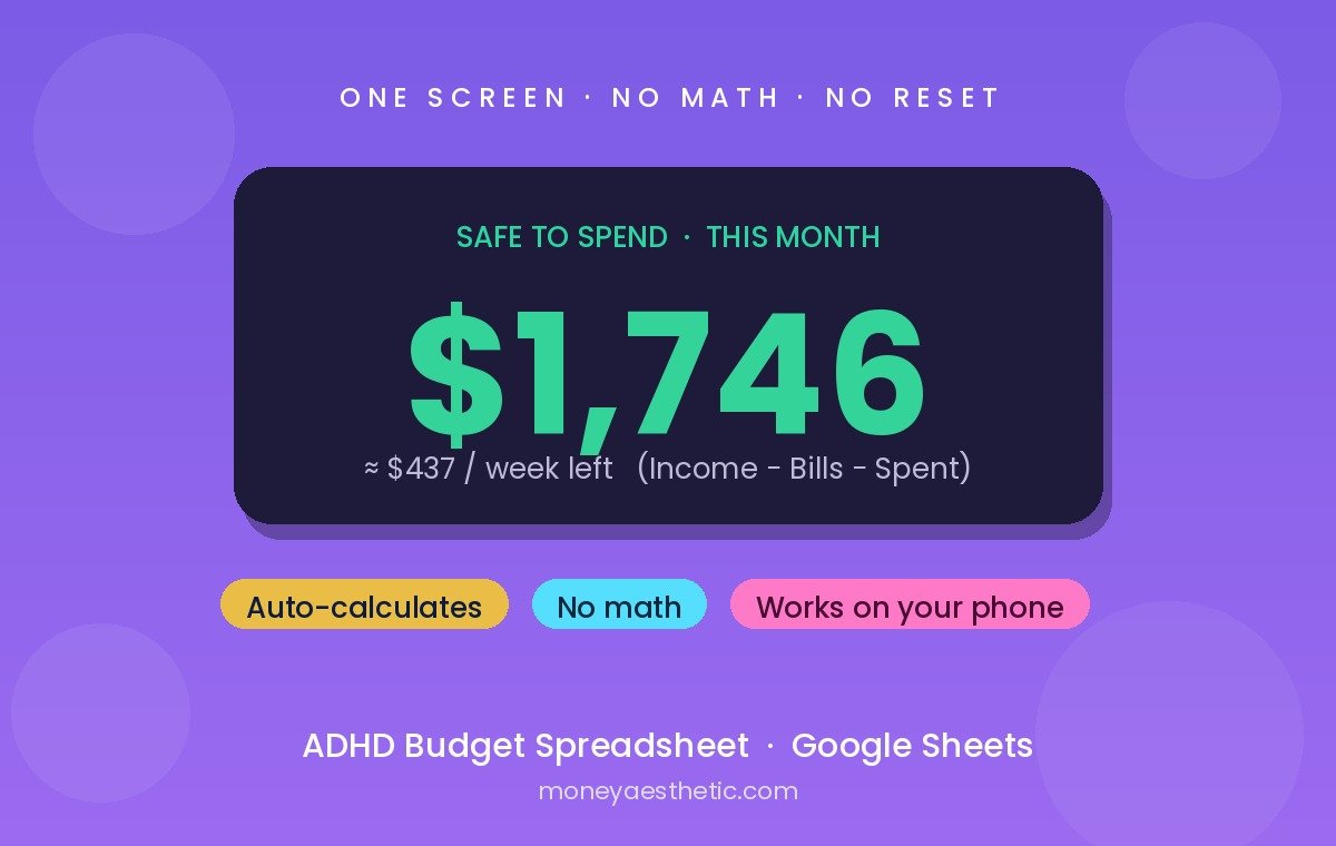 How to Budget With ADHD (Without the Usual Overwhelm)