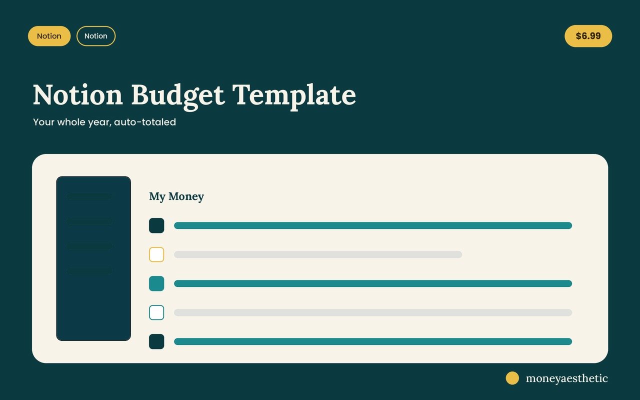 Notion budget template