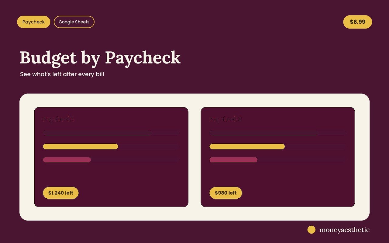 Budget by paycheck