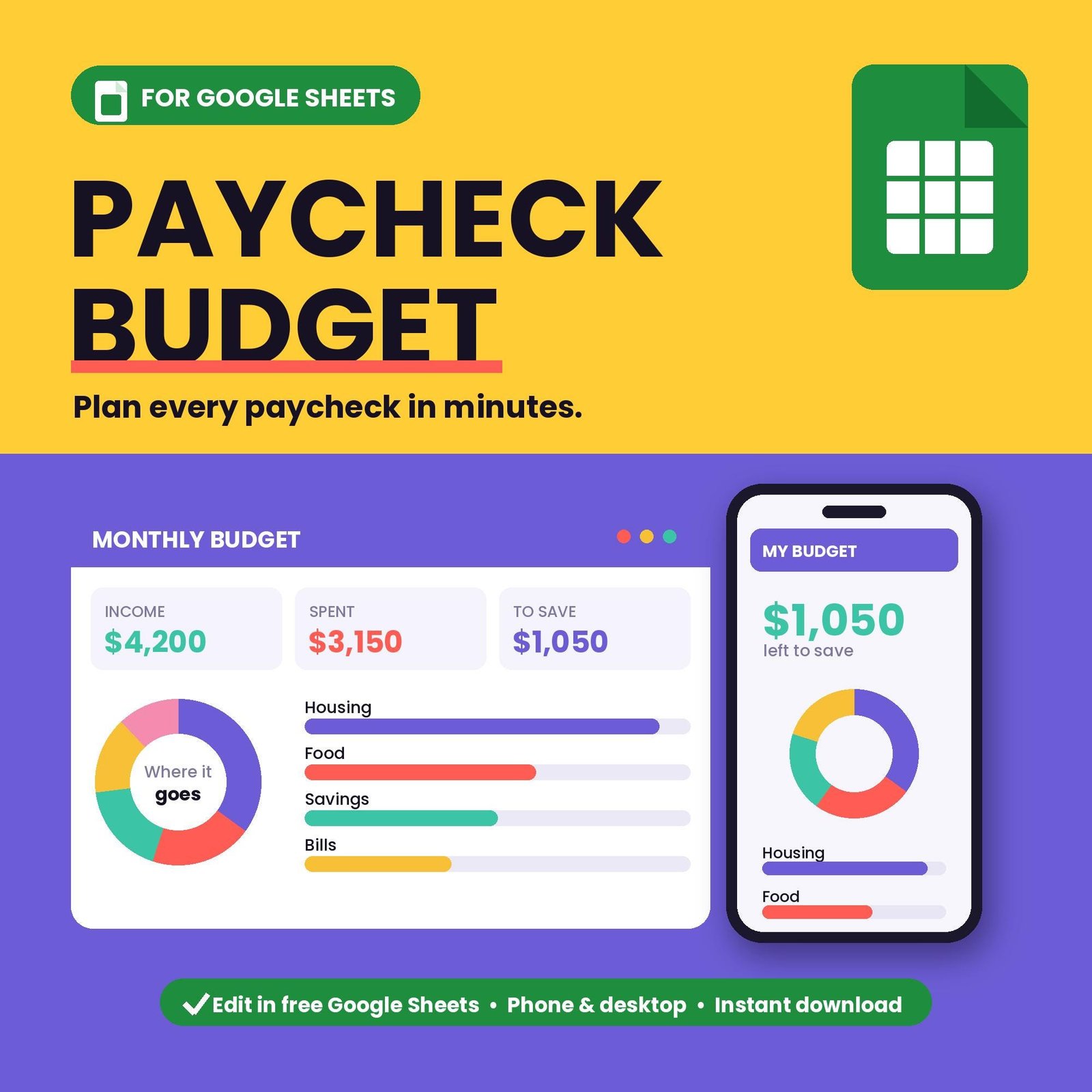 By paycheck
