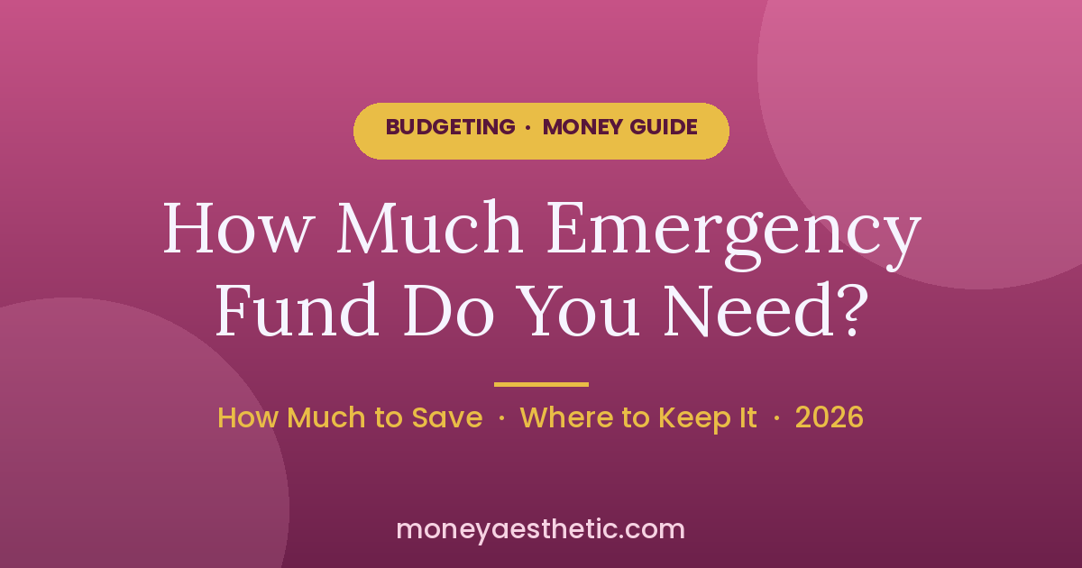 How Much Emergency Fund Do You Actually Need? (2026)