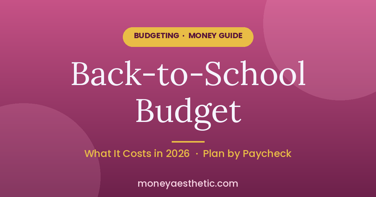 Back-to-School Budget: The $864 Nobody Plans For