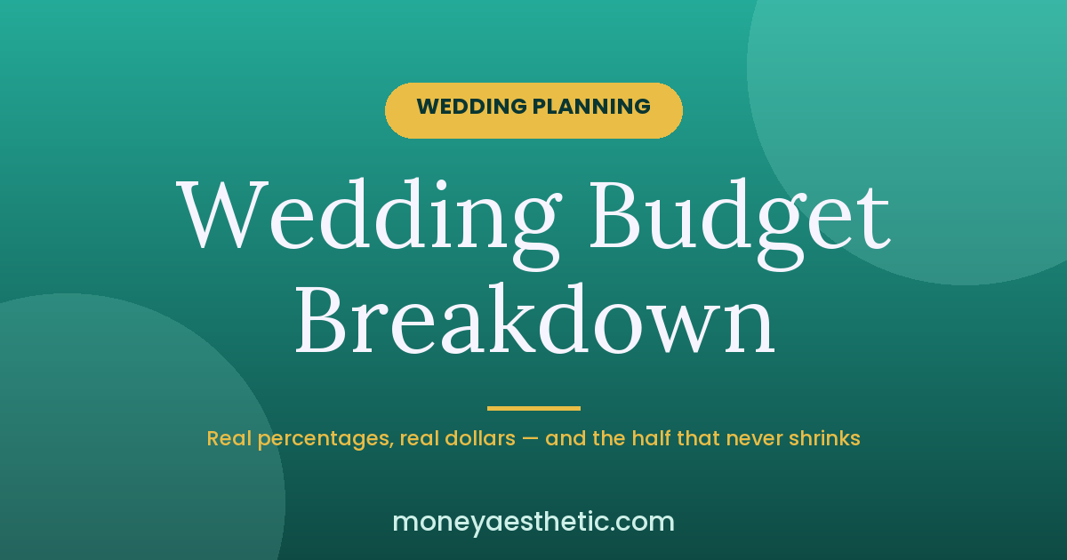 Wedding Budget Breakdown: What the Percentages Don’t Tell You