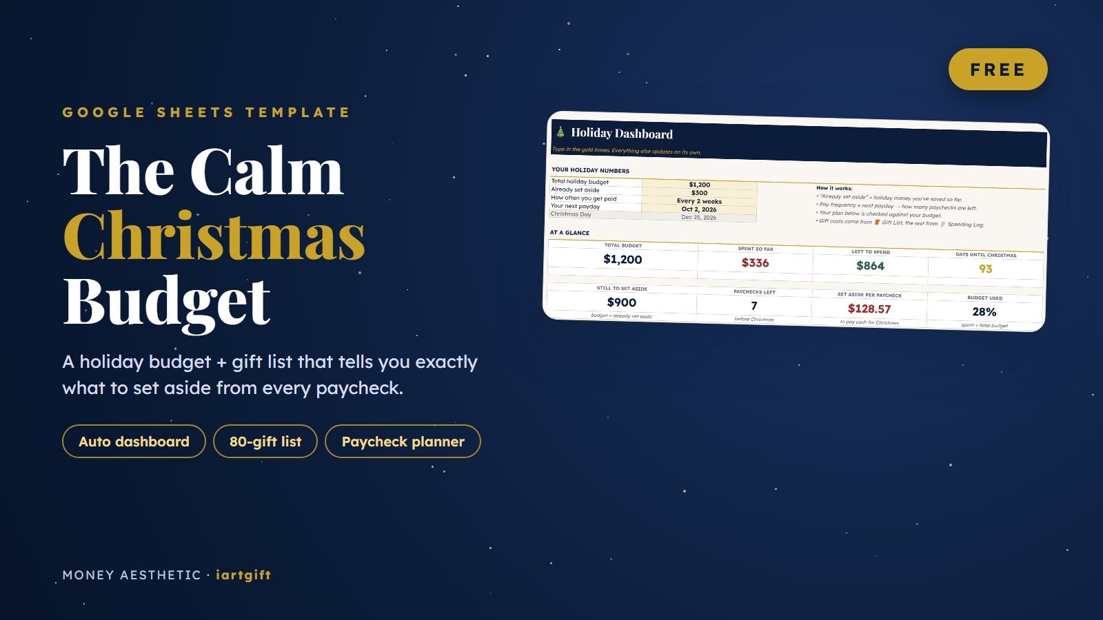 Christmas Budget Planner & Gift List